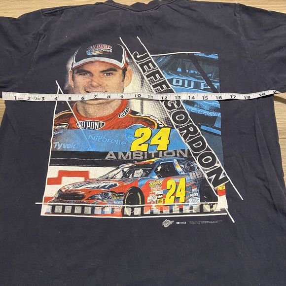 VTG Winners Circle Jeff Gordon NASCAR Double Sided Graphic Racing T-Shirt Mens M - Picture 7 of 8